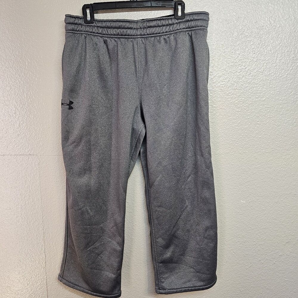 Under Armour Men’s XL Gray Fleece Sweatpants Loose Fit Athleisure Casual FF229